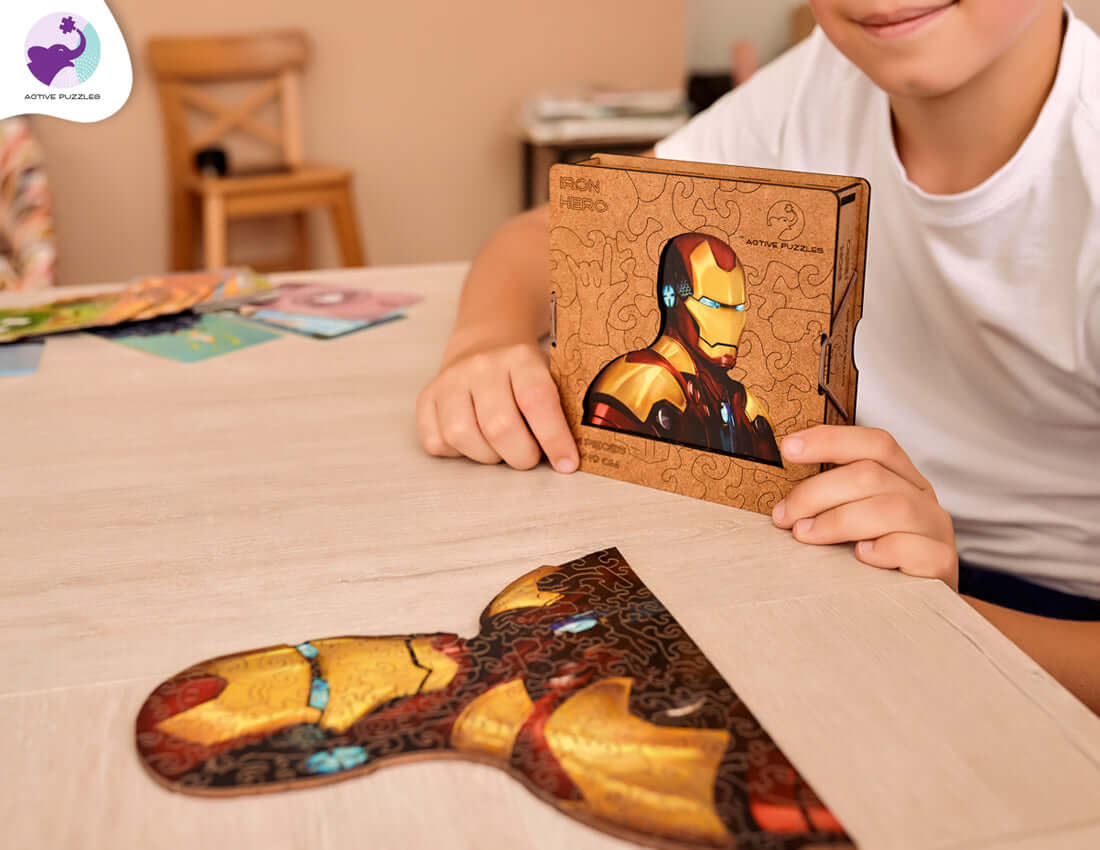 ironman wooden puzzle