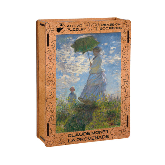 Claude Monet Woman with a Paraso Wooden Puzzle Active Puzzles