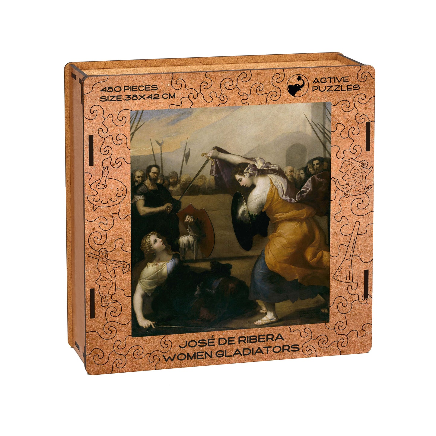 Women Gladiators Wooden Puzzle Active Puzzles