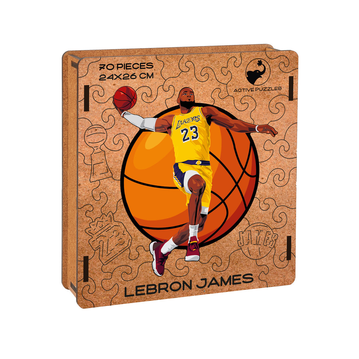 Basketball Player 2 #LJ Wooden Puzzle Active Puzzles