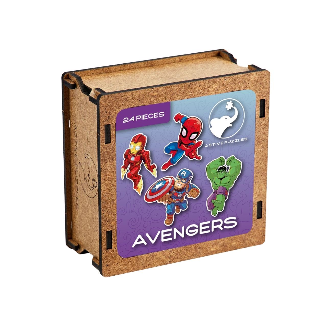 Marvel Superhero Adventures 5-Pack of Wood Puzzles