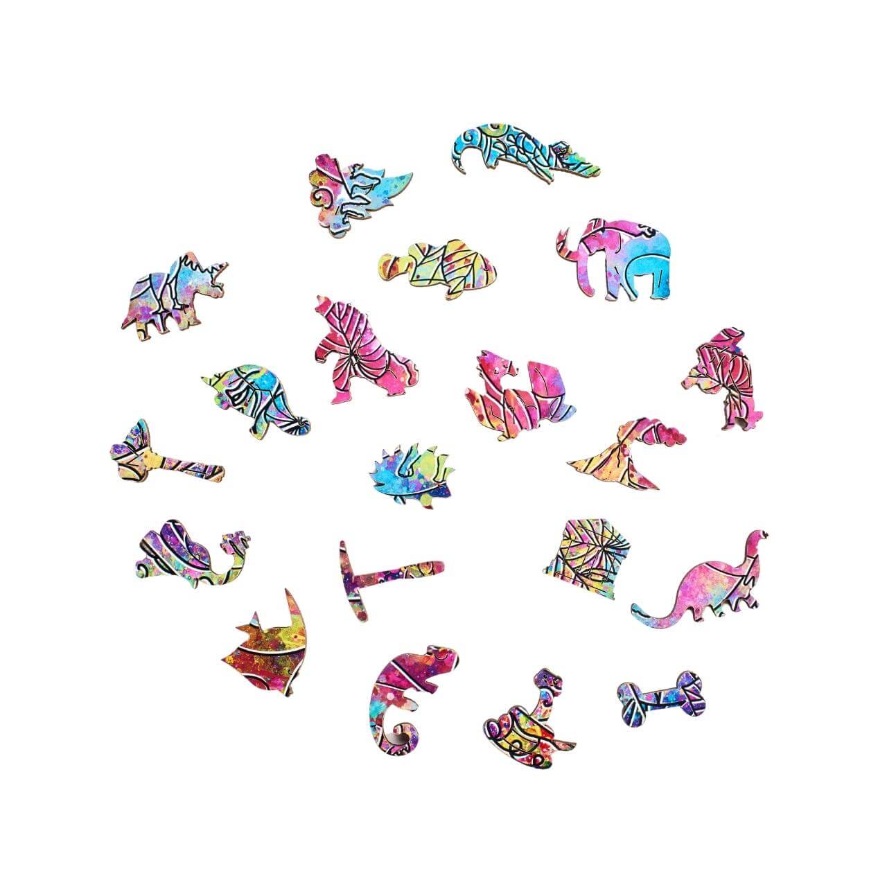 Dinosaur Puzzle Jigsaw Puzzle for children parts