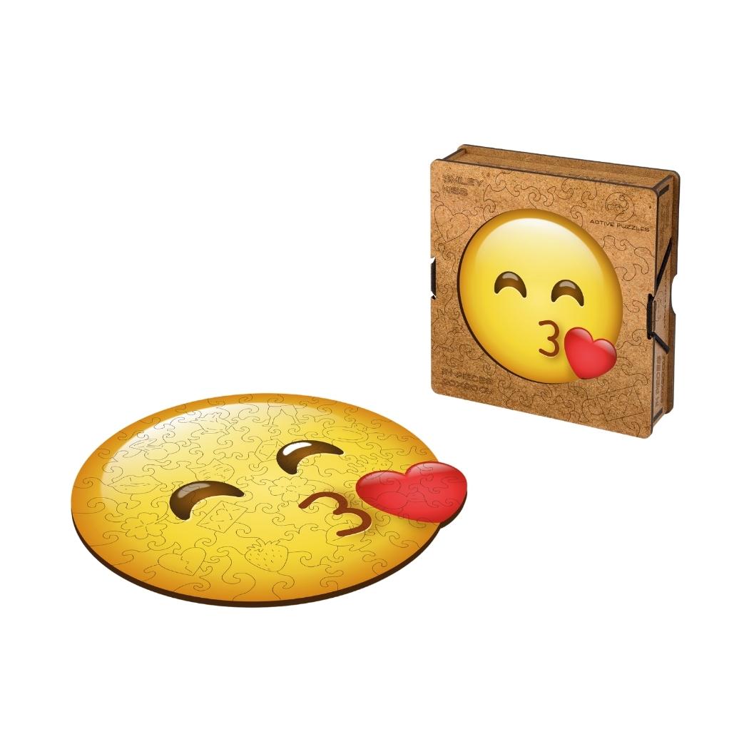 Emoji One Heart Wooden Puzzle | Wooden Puzzles Active Puzzles