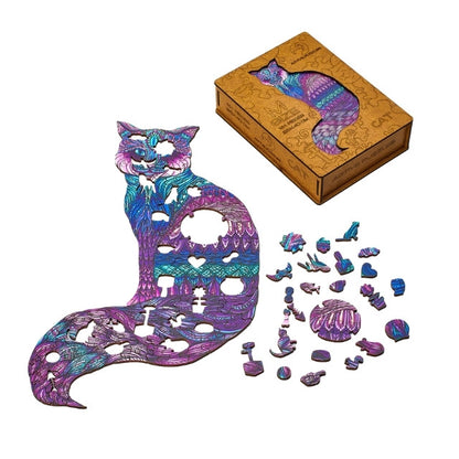 Cat Wooden Puzzle Active Puzzles