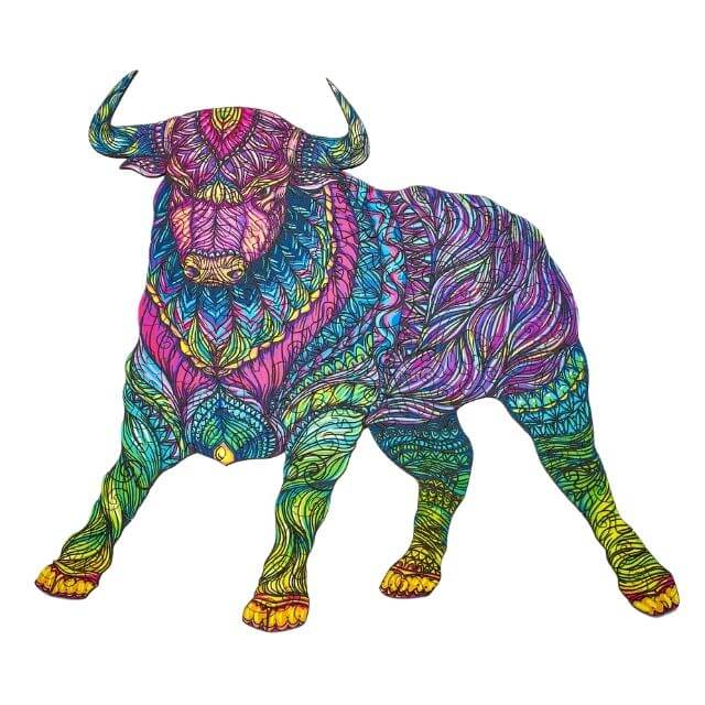 Buy Bull Wooden Puzzle | 170 Pieces | Active Puzzles Active Puzzles