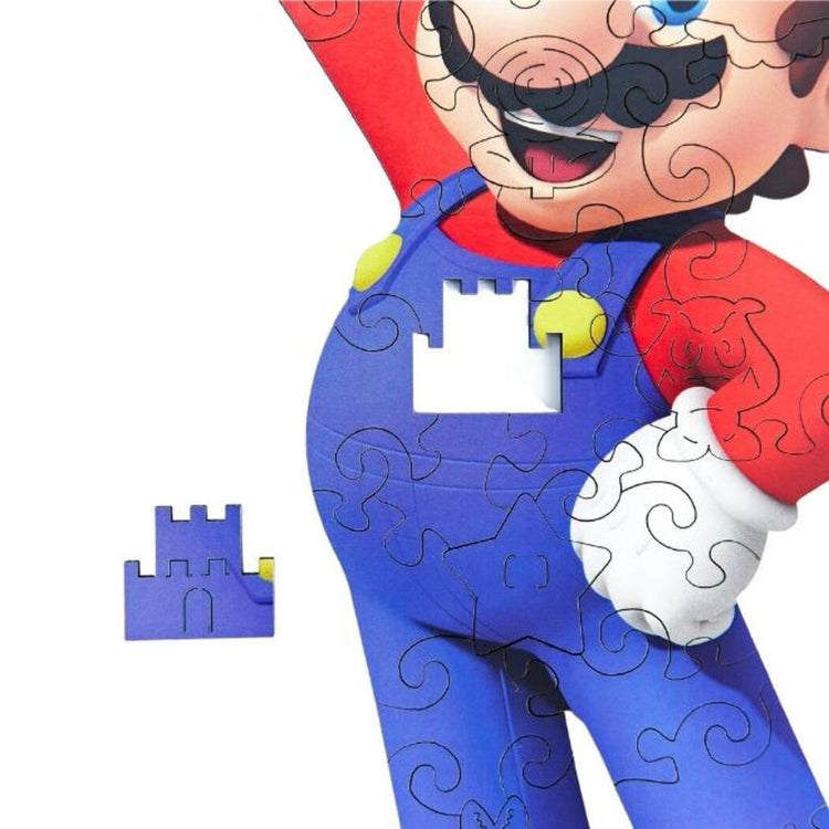 Mario & Luigi Wooden Puzzle missing piece