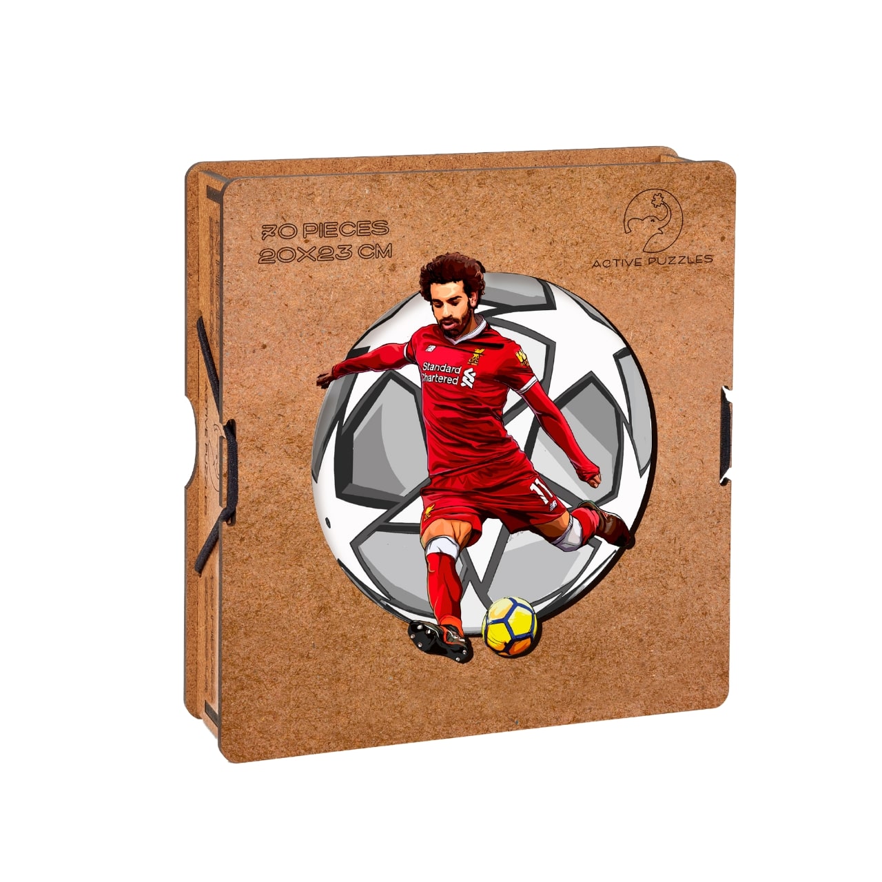 Soccer Stars 3 Wooden Puzzle - A4 Striker Edition