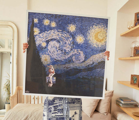 framed van gogh starry night by active puzzles