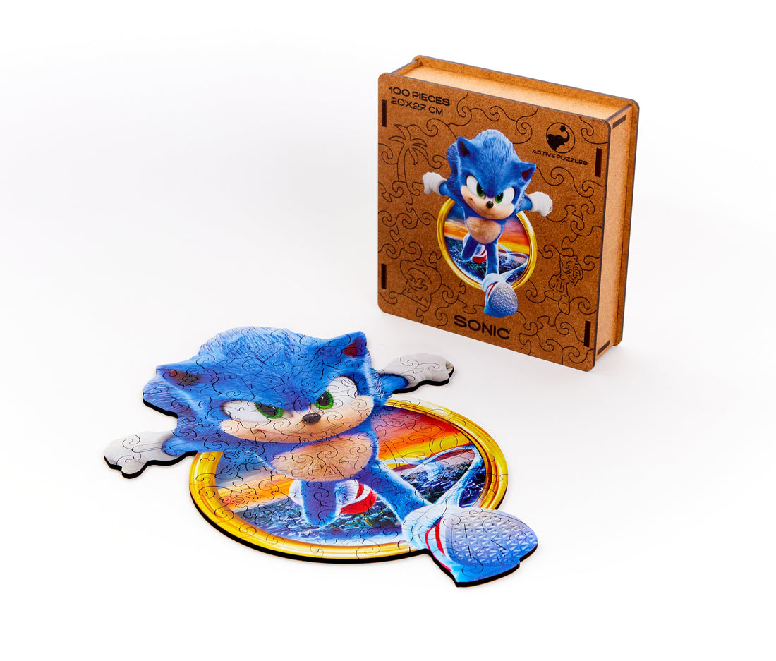 Why do children like the Sonic wooden puzzle so much?