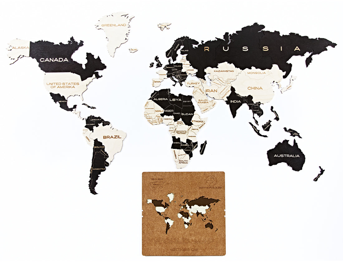 Wooden Maps Puzzles