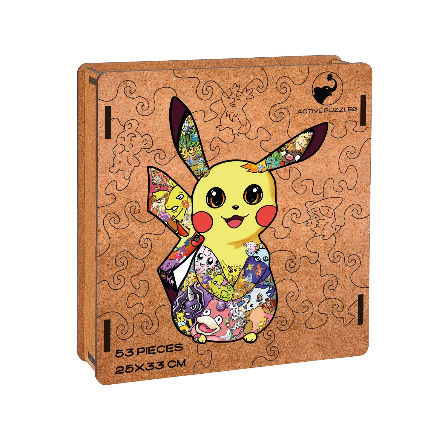 Pikachu Wooden Puzzle  Pokemon Jigsaw Puzzle