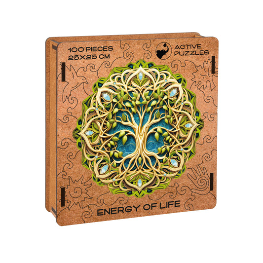 Energy of Life Mandala Wooden Puzzle Active Puzzles