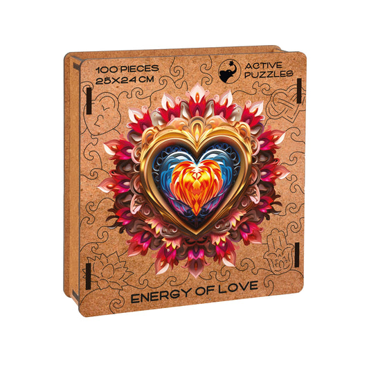 Energy of Love Mandala Wooden Puzzle