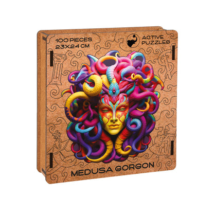 Medusa Gorgon Wooden Puzzle - Mythical Decor Active Puzzles