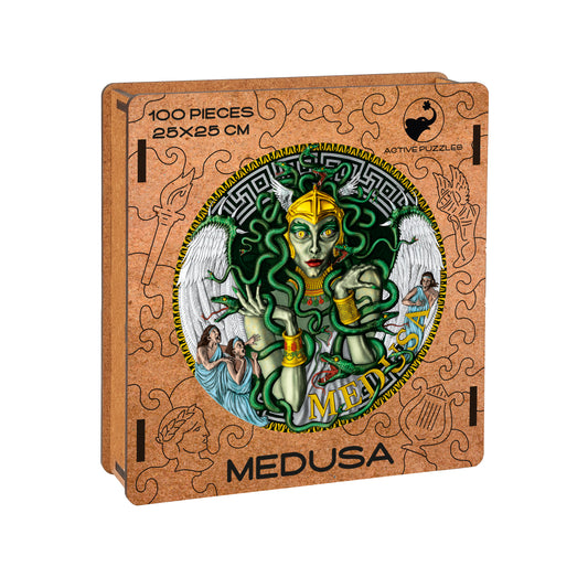 Medusa Griega Gorgon Puzzle de Madera