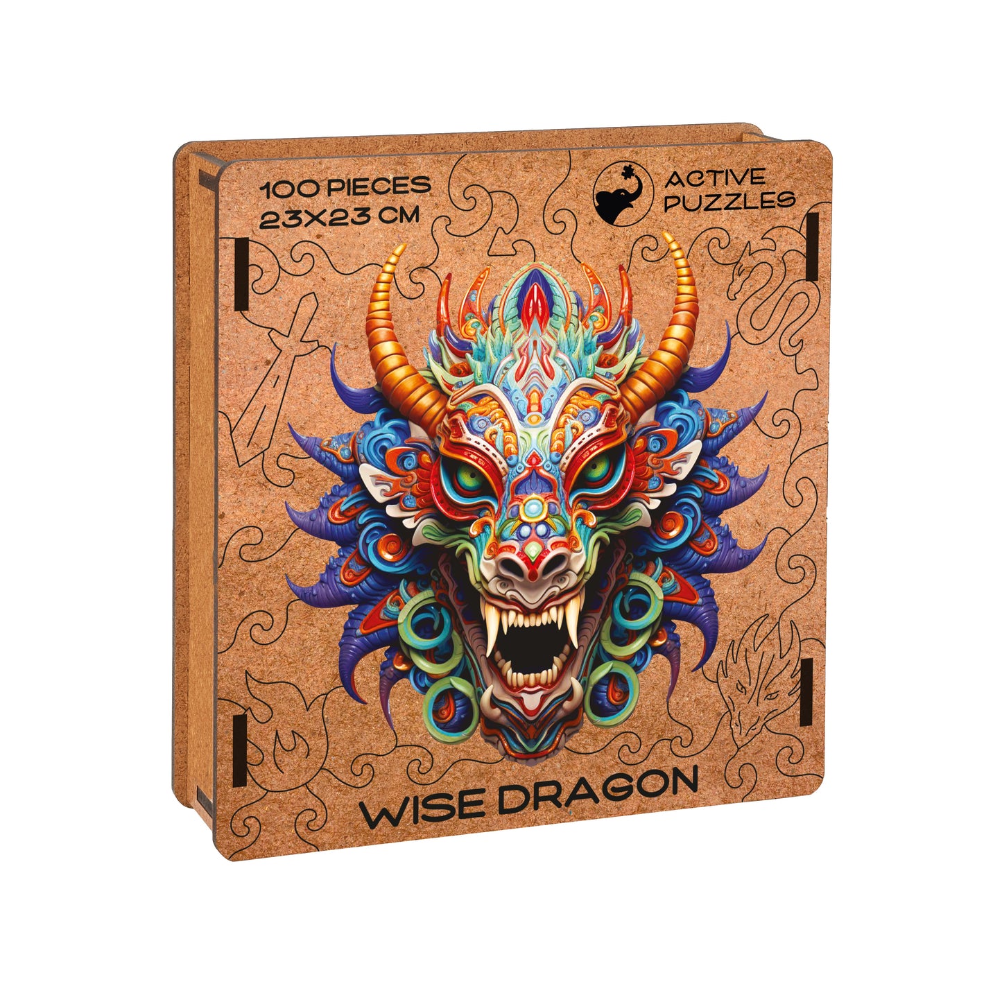 Wise Dragon Wooden Puzzle | Myth Gods Decor Active Puzzles
