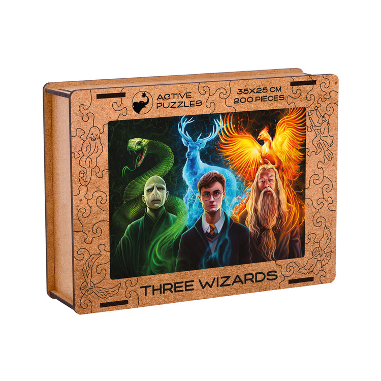 Three Wizards Wooden Puzzle