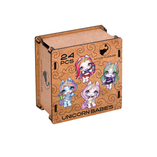 Unicorn Babies Wooden Puzzles Active Puzzles