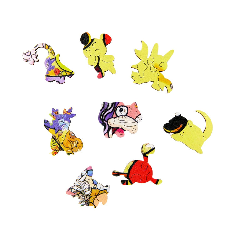 Pikachu Pokemon 19 x 25 Puzzle de Madera