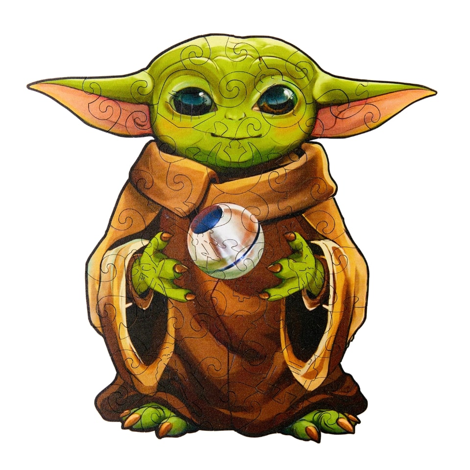 Baby Yoda Wooden Puzzle 20 x 20 front view