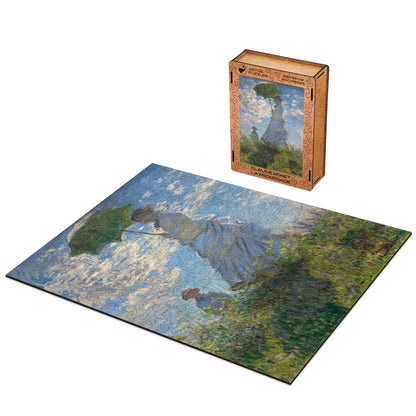 Claude Monet Woman with a Paraso Wooden Puzzle Active Puzzles