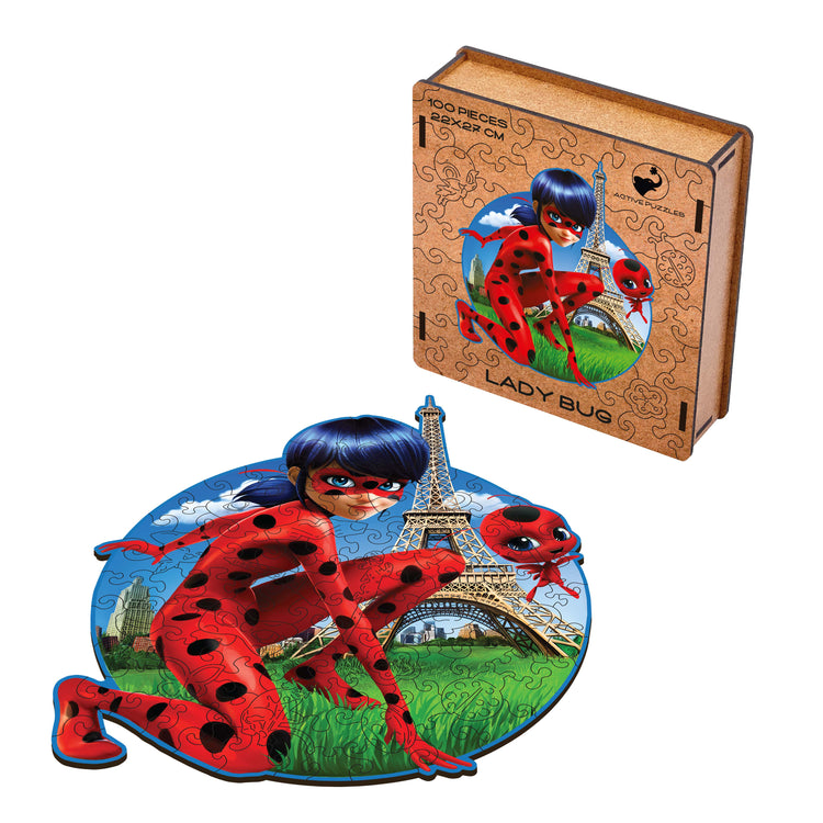 Lady Bug Wooden Puzzle