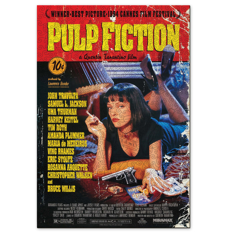 Affiche de film Pulp Fiction Puzzle en bois