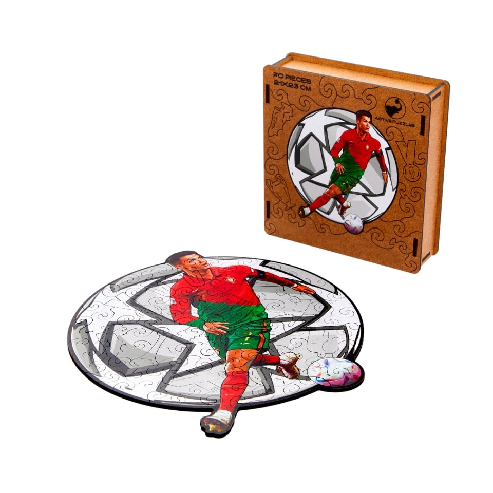 Soccer Stars Player 5 Wooden Puzzle Active Puzzles