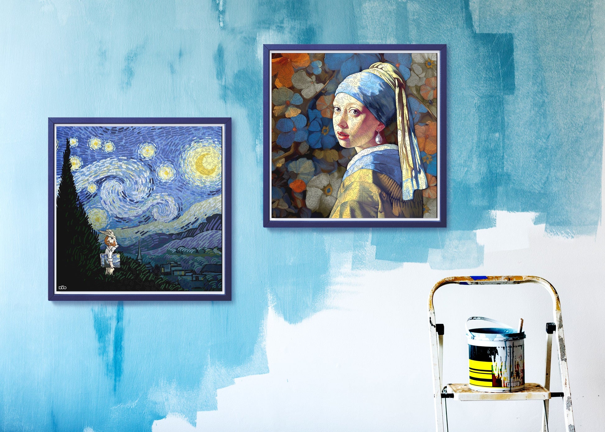 Dutch Masters Van Gogh and Vermeer Wooden Special Premium Pack of 2 Puzzles Active Puzzles