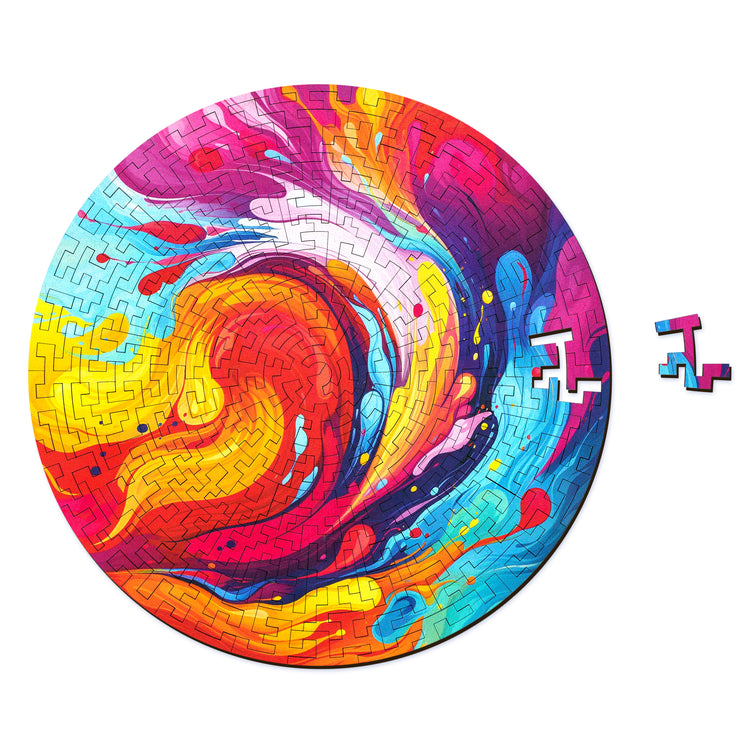 Mandala Color Splash Puzzle de Madera