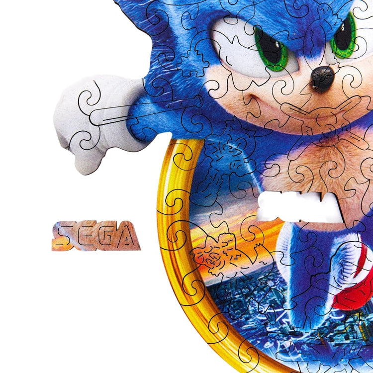Sonic Puzzle de Madera