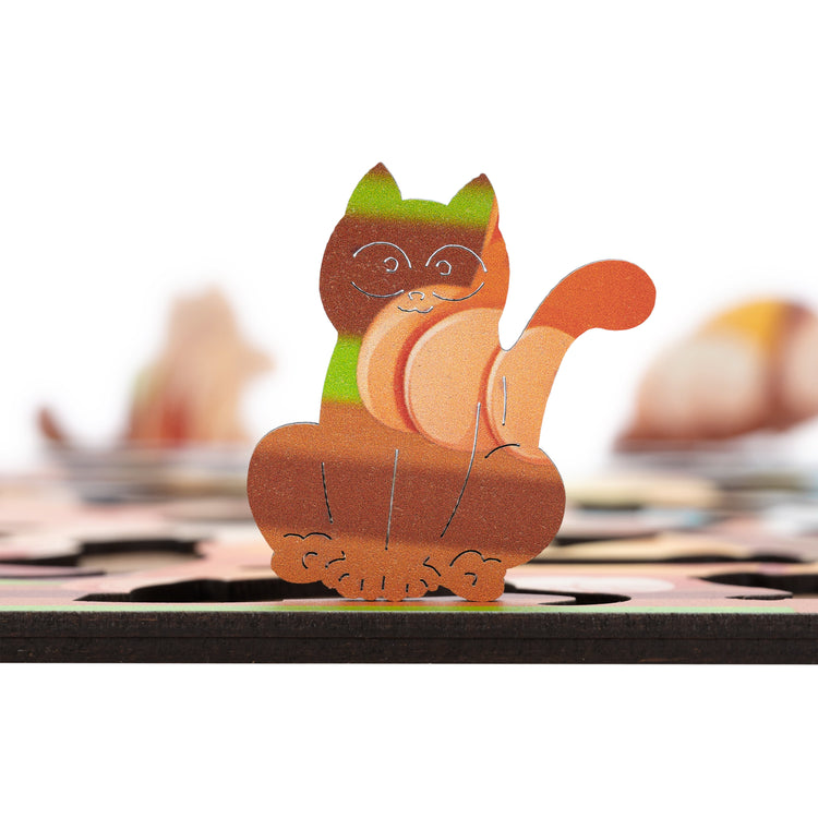 Affectionate Kitten Wooden Puzzle