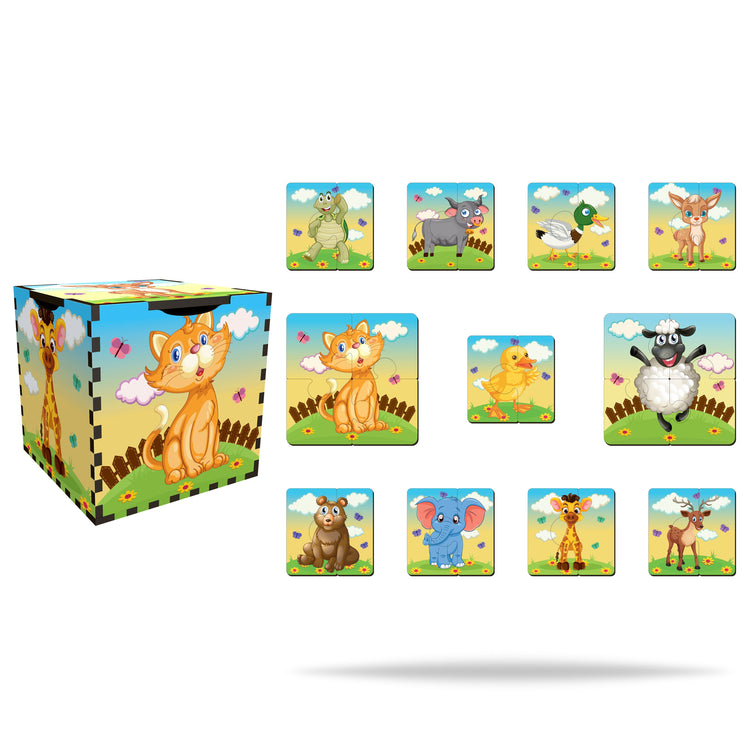 Cubo de 11 puzzles en 1 | Puzzle Especial para Niños con Autismo - TEA (Trastorno Espectro Autista) 