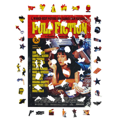 Pulp Fiction Film Poster Wooden Puzzle