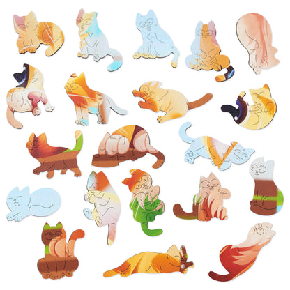 Affectionate Kitten Wooden Puzzle - Perfect Gift! Active Puzzles