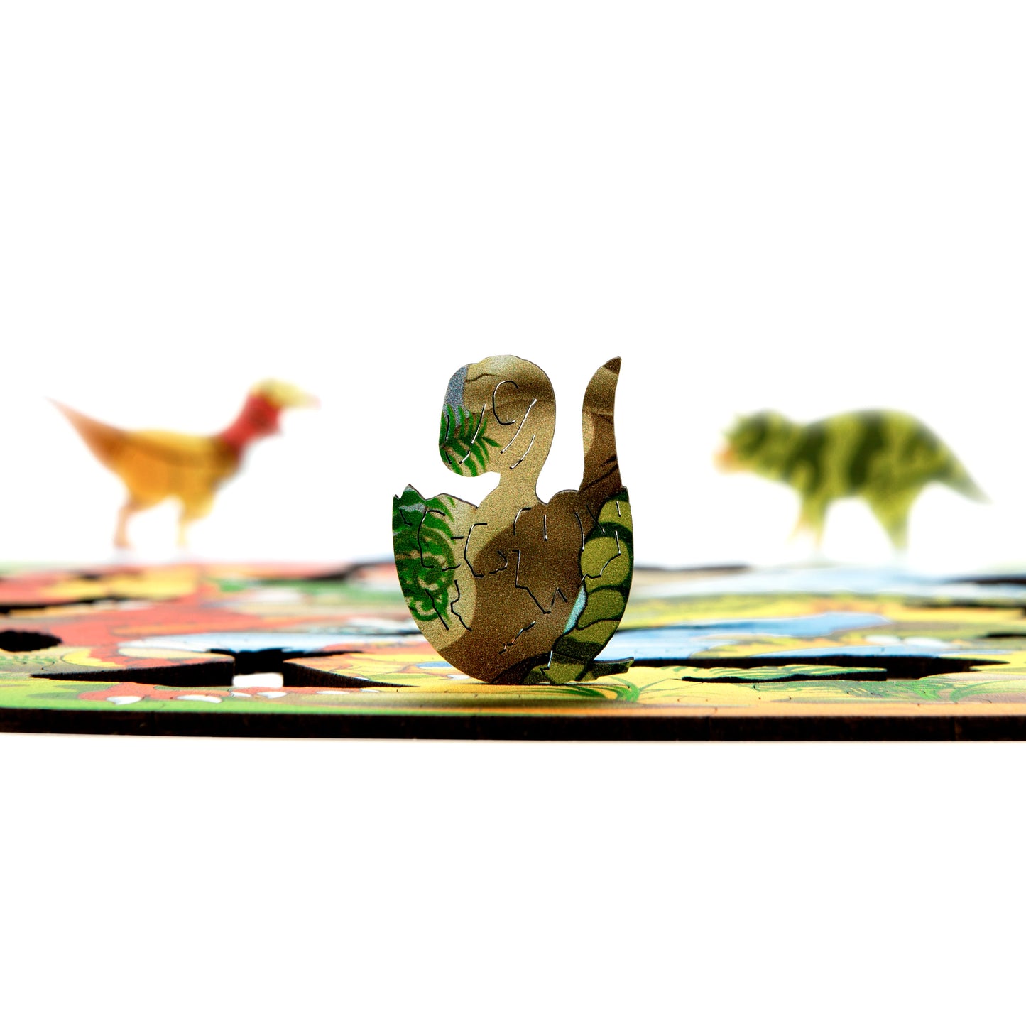 🦖 T-Rex Family Wooden Puzzle - Dinosaurs Fun & Educational Active Puzzles