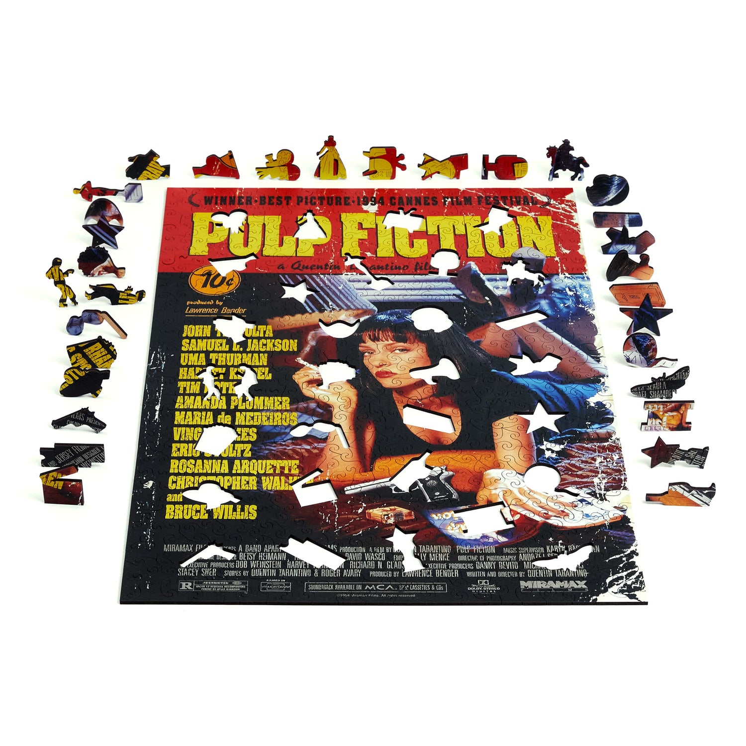 Pulp Fiction Film Poster Wooden Puzzle