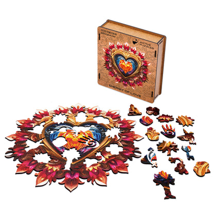 Energy of Love Mandala Wooden Puzzle
