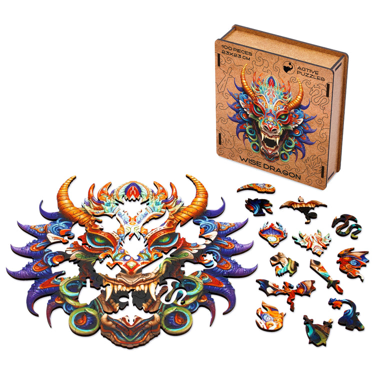 Wise Dragon Wooden Puzzle