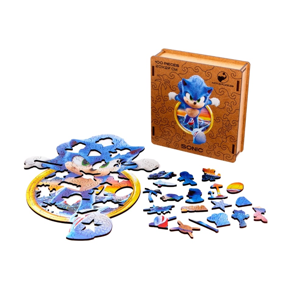 Sonic Wooden Puzzle Active Puzzles
