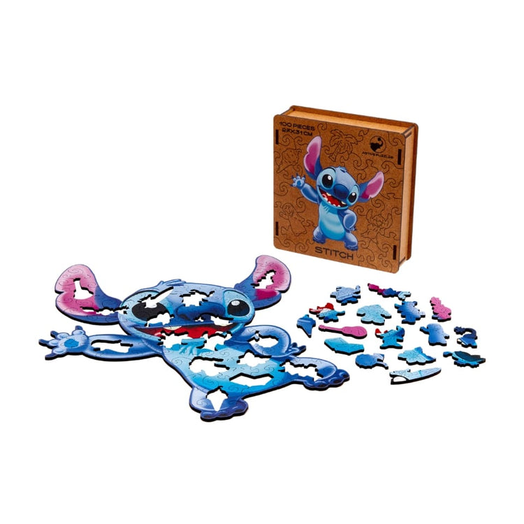 ACTIVE PUZZLES Stitch Inspired Wooden Jigsaw Puzzle with Different Models  27 x 31 cm 100 Pieces : : Toys