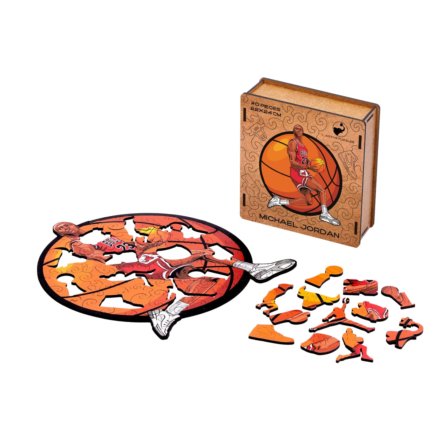 Basketball Player #23 Wooden Puzzle Active Puzzles