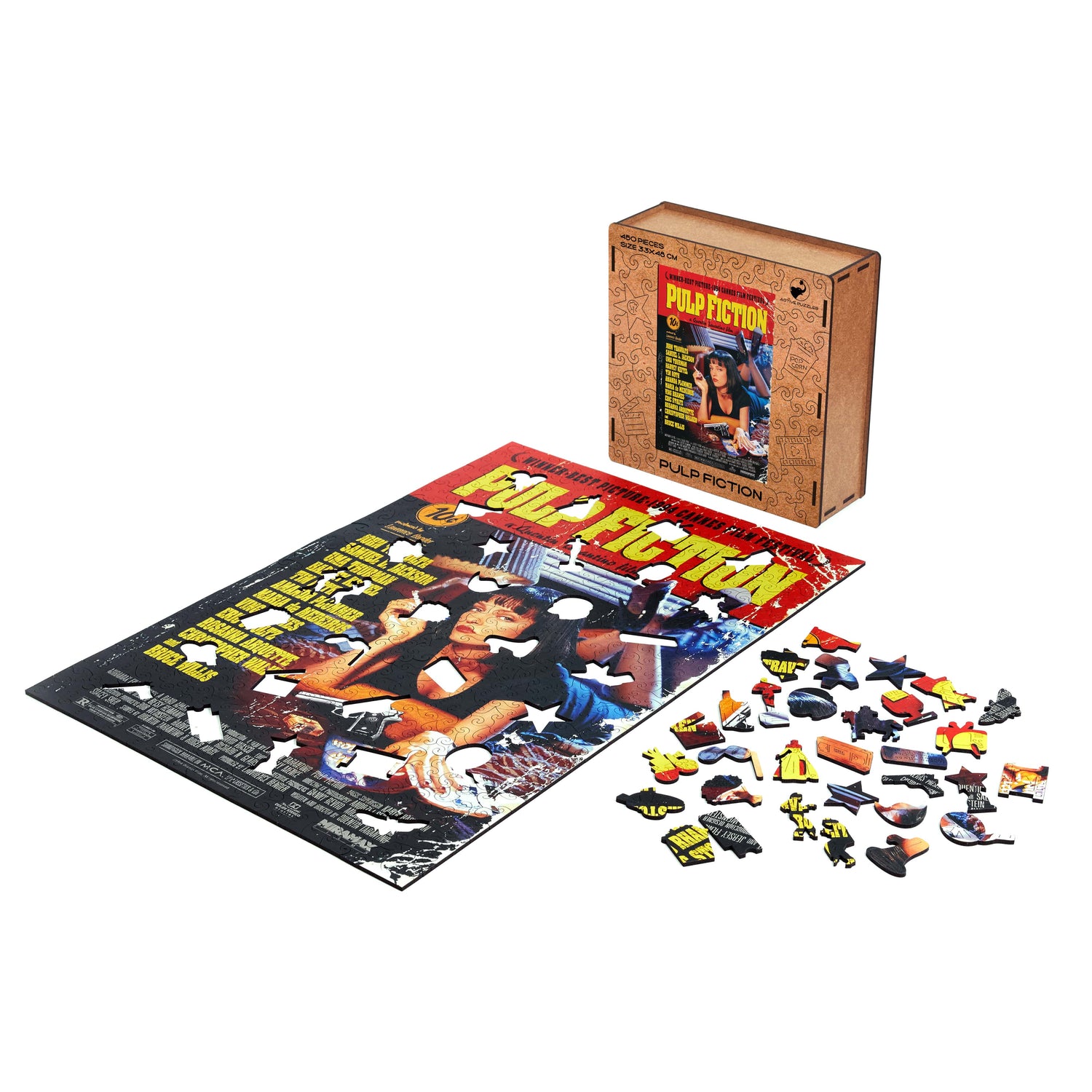 Pulp Fiction Film Poster Wooden Puzzle