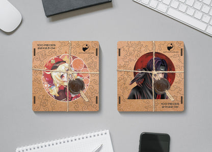 Anime Pack, Itachi & Klee Wooden Special Premium Pack of 2 Puzzles