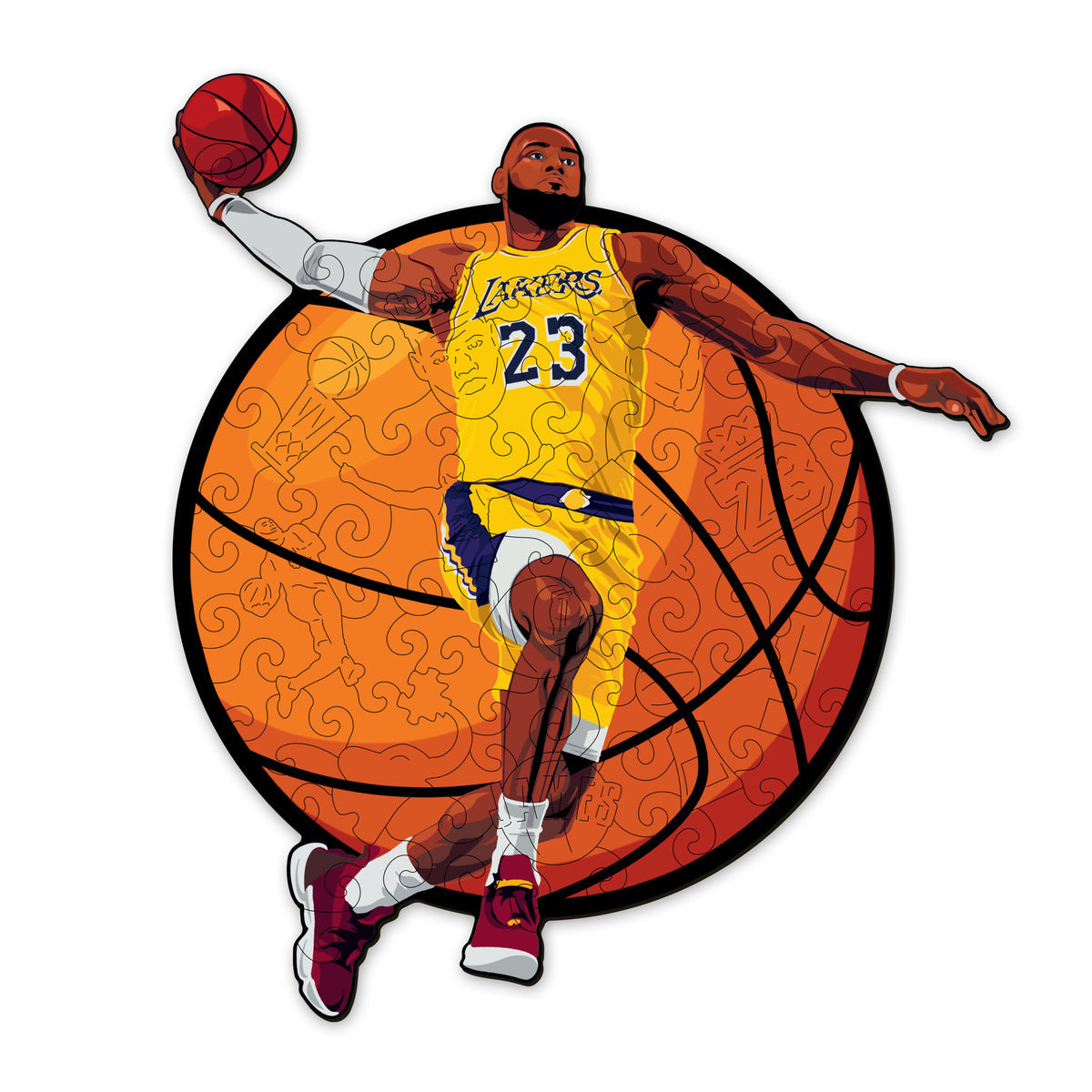 Basketball Player 2 #LJ Wooden Puzzle Active Puzzles