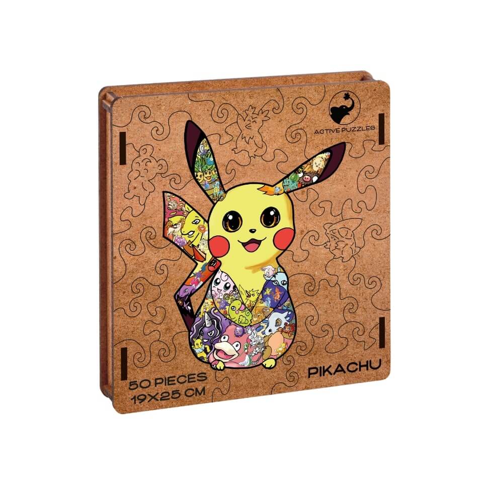 Pikachu Wooden Puzzle | Pokemon Jigsaw Puzzle Active Puzzles