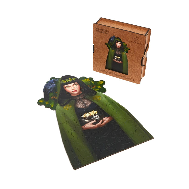 The Witch of Wealth Jigsaw Puzzle Unboxing view