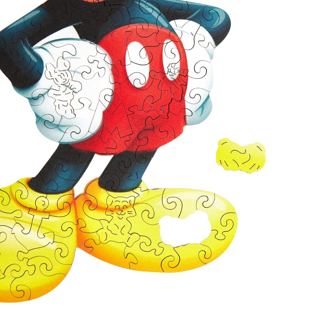 Disney Mickey Mouse Puzzle des formes en bois Multicolore - 24.5
