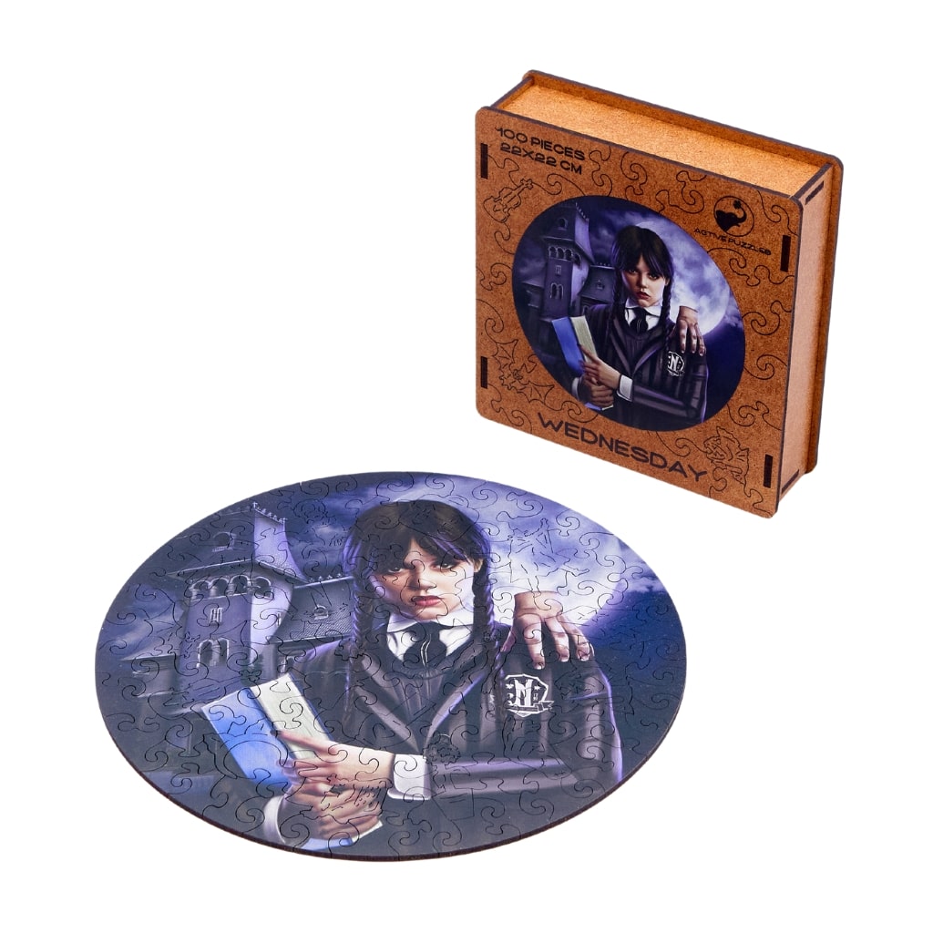 Wednesday Addams Jigsaw Puzzle, 1000 Piece Wooden Jigsaw Puzzle, Adults and  Kids Youth Jigsaw Puzzles, for Family Games Holiday Birthday Gifts