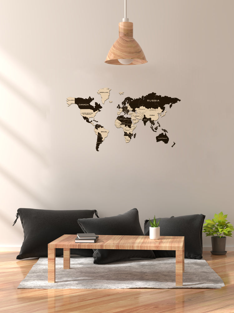 World Map Wooden Puzzle